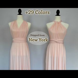 Blush infinity dress